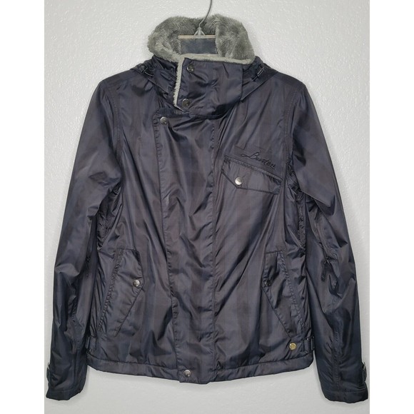 Vintage Burton Womens Duchess Insulated Waterproof Snowboard Jacket Faux Fur SML - Picture 1 of 16